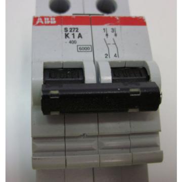 ABB MINI CIRCUIT BREAKER TYPE K TWO POLE 1A S272-K1