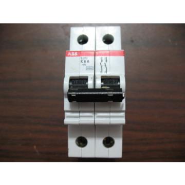 ABB S272 K8A 8 Amp Two Pole Circuit Breaker 277/480 VAC