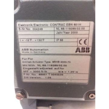 ABB CONTRAC ELECTRONIC EBH 851H 68851T, Hartmann &amp; Braun Actuator Type XRHB 4000