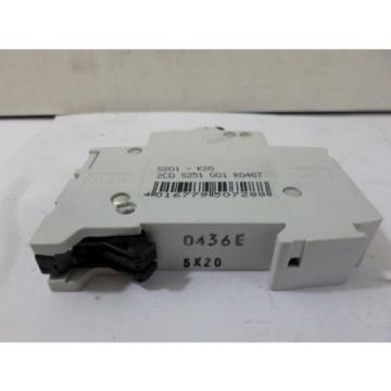 Used ABB S201 K 20A Circuit Breaker