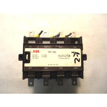 ABB EK-100 EK100C4P 24V COIL CONTACTOR