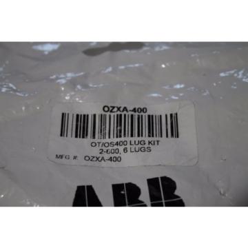 ABB OZXA-400 Terminal lug kit for use with OS400 and OT400 OZXA400 New