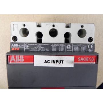 ABB SACE S3N N-5639 3P 20A Circuit Breaker. Used.