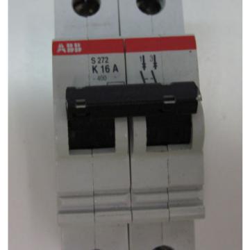 ABB MINI CIRCUIT BREAKER TYPE K TWO POLE 16A S272-K16