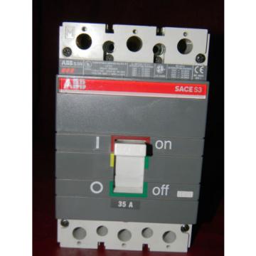 ABB SACE ISOMAX S3 N 150 35 Amp 3 Pole Circuit Breaker S3N035TW