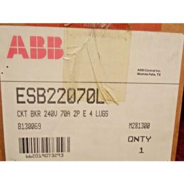 ABB ESB22070L-70A 240V 2P-E-4-Lugs with ABB-Shunt Trip-S5-2 and RC5-1/250 Switch