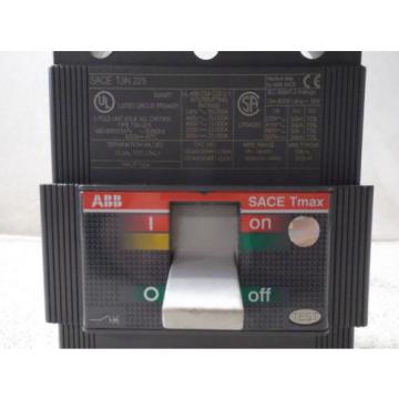 ABB SACE T3N 225 BREAKER 150 AMP, 3 POLE (USED, AS IS)