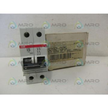 ABB S262-D25 CIRCUIT BREAKER *NEW IN BOX*