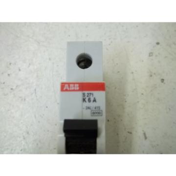 LOT OF 2 ABB S271-K6A CIRCUIT BREAKER *USED*