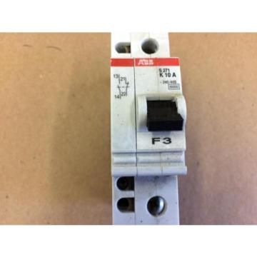 ABB S271-K10A 1P 10A AMP 277/480V-AC MOLDED CASE CIRCUIT BREAKER