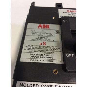 ABB LS TYPE 600A CIRCUIT BREAKER