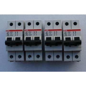 ABB S202U K6A 240V 50/60 Hz 6A  A IR  Circuit Breaker ( Lots of 4 )