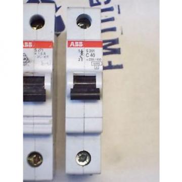 S 201 C 40, S201C40, S201-C40, ABB CIRCUIT BREAKER SINGLE POLE