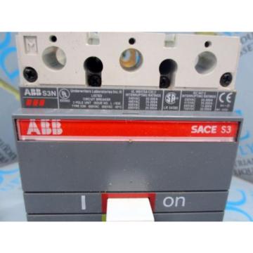 ABB SACE ISOMAX S3 N 150 3 POLE 600 V 25 A CIRCUIT BREAKER NIB