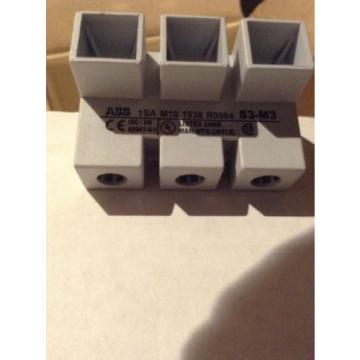 New Lot of  8 ABB S3-M3 Power Infeed Block 63A, 600VAC