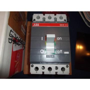 ABB S3NQ175TW  SACE S3 175 AMP CIRCUIT BREAKER NOS