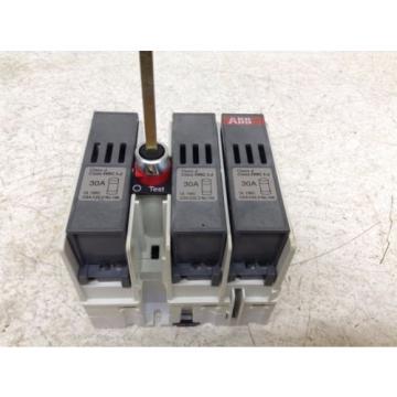 ABB SACE OS 30AJ12 30 Amp 600 VAC Fused Disconnect OS30AJ12 (TSC)