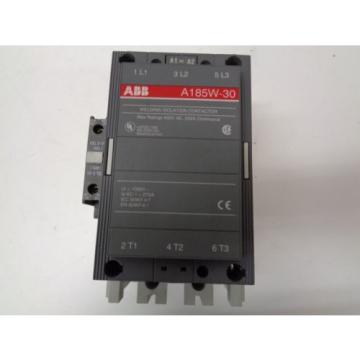 ABB A185W-30 WELDING ISO CONTACTOR 250A 600V - USED - FREE SHIPPING