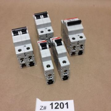 ABB S201 Series Circuit Breakers, Variety of S201 Series Breakers in Lots.