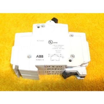 **NEW** ABB S202U-K4  2-POLE 4 AMP 240 VOLT DIN RAIL MOUNTED BREAKER BCPD *CHIP*