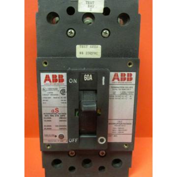 ABB Molded Case Switch 60 AMP  3 POLE 480V  Type ES ... VC-46A