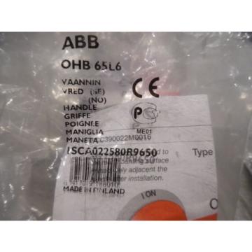 ABB OHB65L6 PISTOL HANDLES 6X65MM BLACK  1SCA022580R9650 New Lot of 4