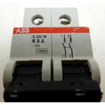 ABB K8A S282W 2-Pole Circuit Breaker