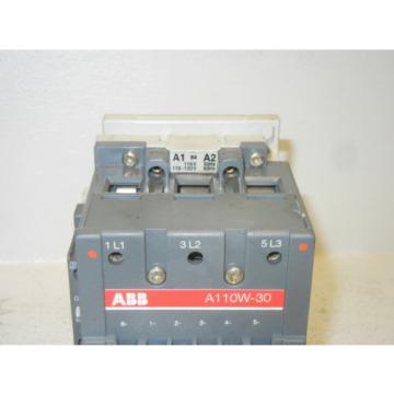 ABB A110W-30 USED SIZE 3 WELDING ISOLATION CONTACTOR 110-120V COIL A110W30