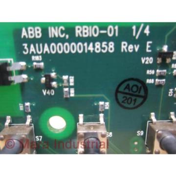 ABB RBIO-01 Circuit Board 3AUA0000014858 - Used