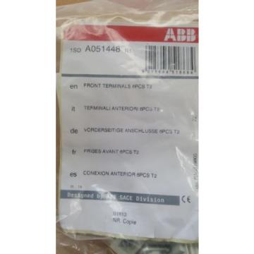 ABB 1SDAO51448 R1 front terminals 6pcs T2   NEW