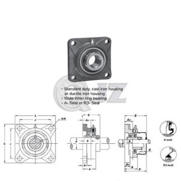 2.25 in Square Flange Units Cast Iron UCF212-36 Mounted Bearing UC212-36+F212