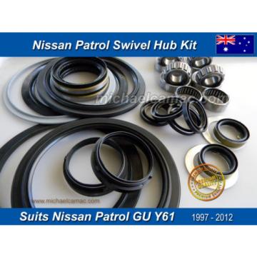 Patrol GU Y61 1997-2012 Swivel Hub, Wheel Bearings + Oil Seals Repair Kit fits