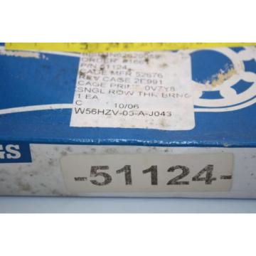 Bearings 51124 Single Thrust Ball Bearing Lager 120x155x25mm U &amp; M