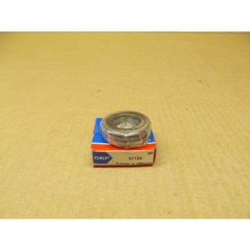 1 NIB SKF Thrust Ball Bearing 51104 BALL THRUST BEARING 10MM BORE ID 35MM OD 10MM W, SNGL DIRECTION