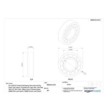 SKF NU 309 ECP Cylindrical Roller Bearing, Removable Inner Ring, Straight, High