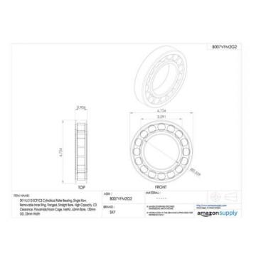 SKF NJ 205 ECP/C3 Cylindrical Roller Bearing Single Row Removable Inner Ring ...