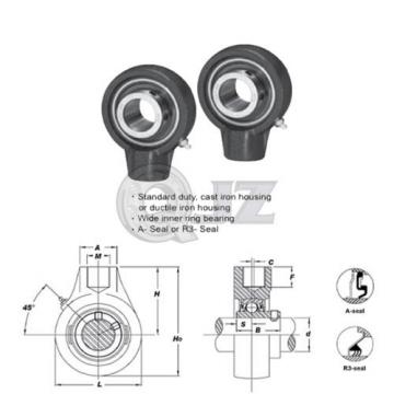 2x 15/16 in Hanger Units Cast Iron UCHA205-15 Mounted Bearing UC205-15+HA205