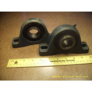 (2) used RHP pillow block bearing units NP5 MP2   1 1/4&#034; bore