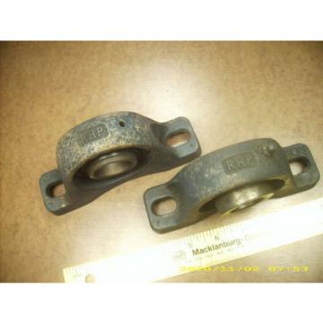 (2) used RHP pillow block bearing units NP5 MP2   1 1/4&#034; bore