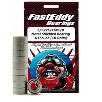 5/32x5/16x1/8 Metal Shielded Bearing R155-ZZ (10 Units)