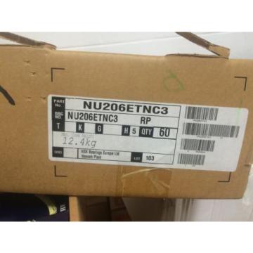 RHP  NU206ETNC3  CYLINDRICAL ROLLER BEARING