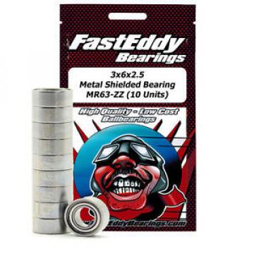 Tamiya 630 Metal Shielded Replacement Bearing 3X6X2.5 (10 Units)