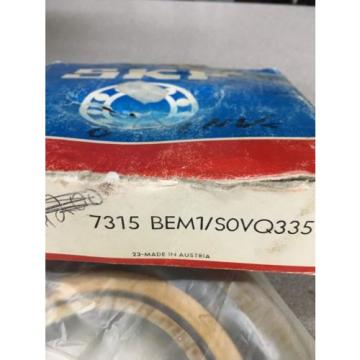 NEW IN BOX SKF ANGULAR CONTACT BALL BEARING 7315 BEM1/SOVQ335