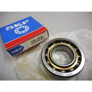 SKF 7206 BECBM BALL BEARING EXPLORER ANGULAR,CONTACT 30MM BORE DIA. BRASS CAGE