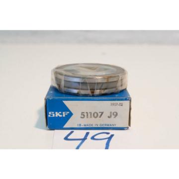 &#034;NEW  OLD&#034; SKF Thrust Angular Contact  Ball Bearing 51107J9   (3 Available)