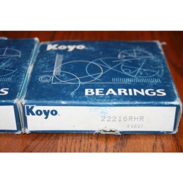 Koyo 22216 RHR Spherical Roller Bearing (1 Bearing)  * NEW *