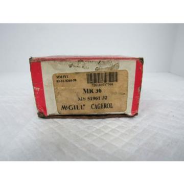 MCGILL NEEDLE ROLLER BEARING MR 36 MS 51961-32