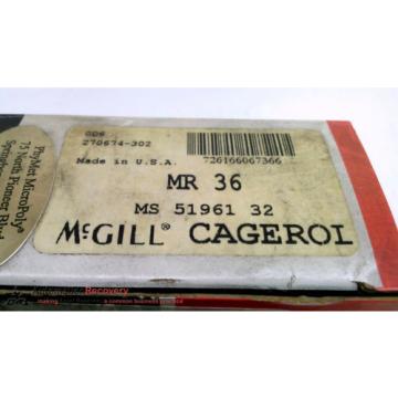 MCGILL MS 51961 32, CAGEROL NEEDLE ROLLER BEARING, 2-1/4&#034; BORE, NEW #222216