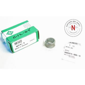 INA HK1412 DRAWN CUP NEEDLE ROLLER BEARING, 14mm x 20mm x 12mm, MAX 16,000 RPM