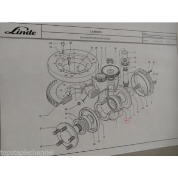 Needle roller bearings Warehouse Linde no. 9509000875 Type H/T/L/E BR 131,144,